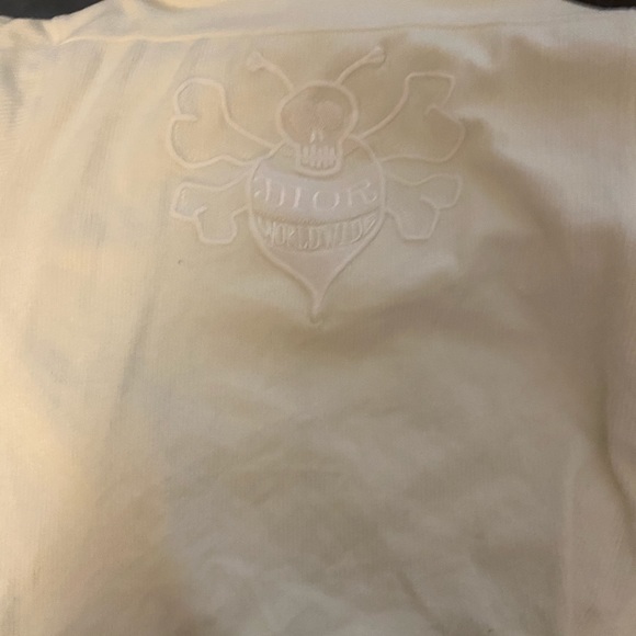 Cream color more like Nude Dior Zip Up Sweater - Picture 4 of 7